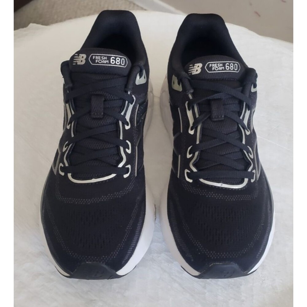 New Balance Women's Fresh Foam 680 V8 Running Shoe 8.5B Black Metallic Sneakers - Picture 5 of 12